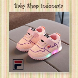 Sepatu Anak Kets Filla Pink  large